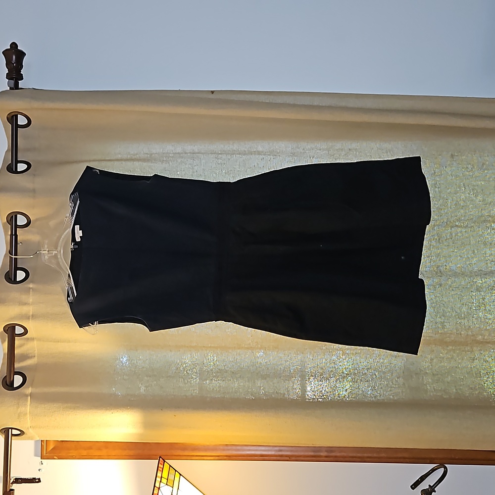 Navy Blue and Black Dress